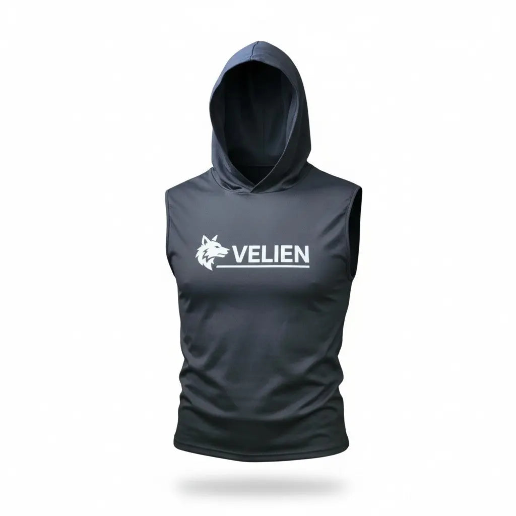 Sleeveless Hoodie T-Shirt Velien